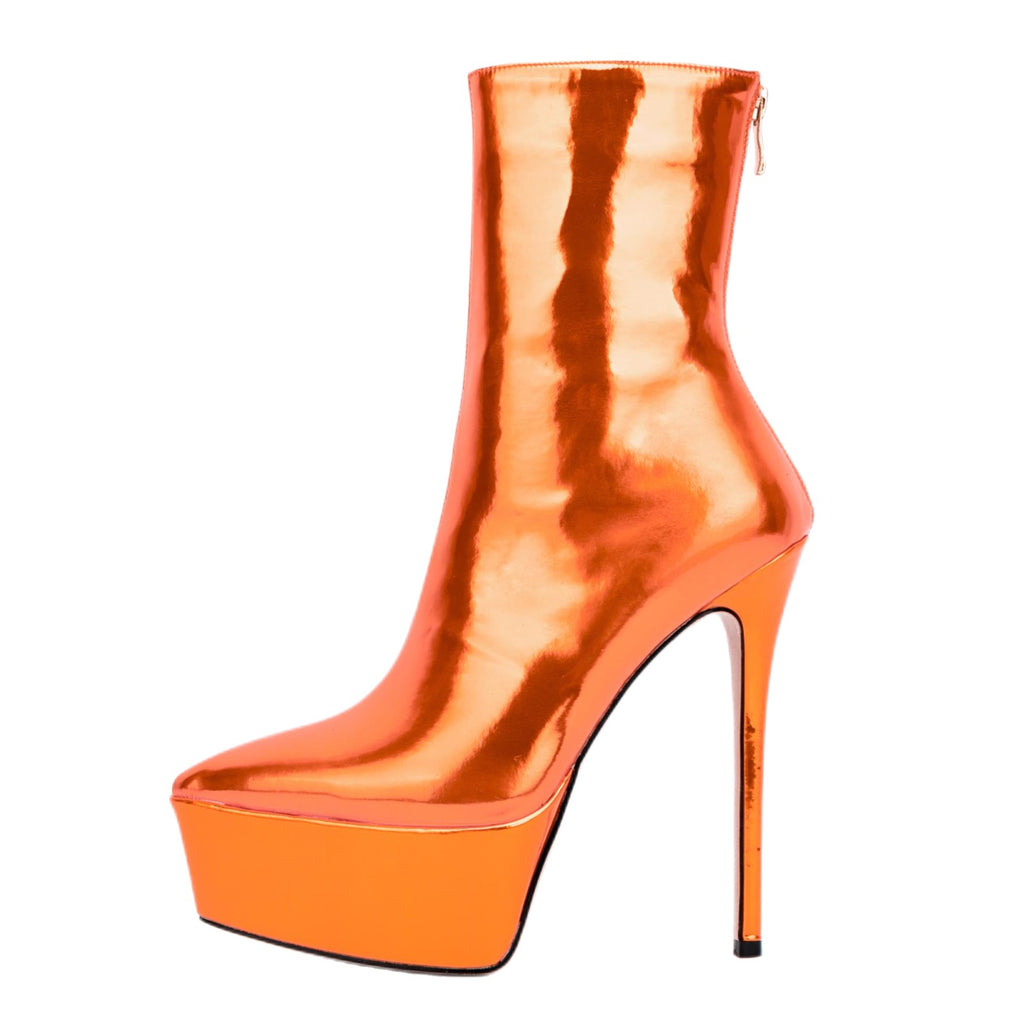 Always Here For It Booties - Orange | Fashion Nova, Shoes | Fashion Nova